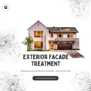 Exterior façade treatment in Indore